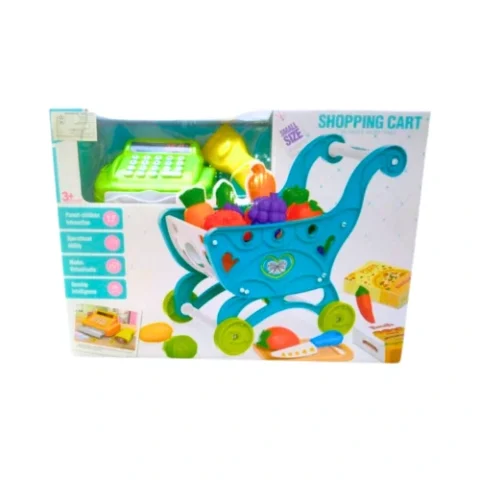 Baby's Shopping Trolley with Toy