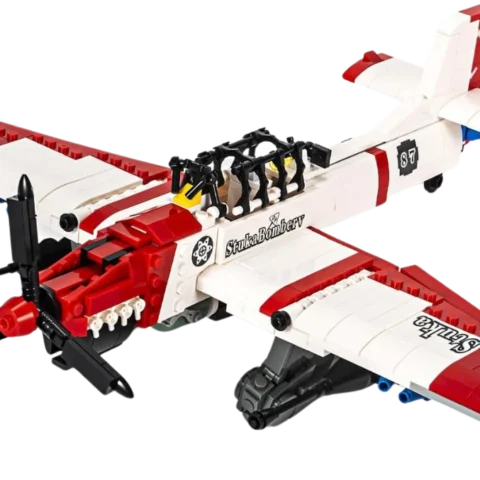 DAHONPA Stuka Fighting Military Army Airplane Building Bricks Set , 649 Pieces Air-Force Build Blocks Toy, Gift for Kid and Adult.