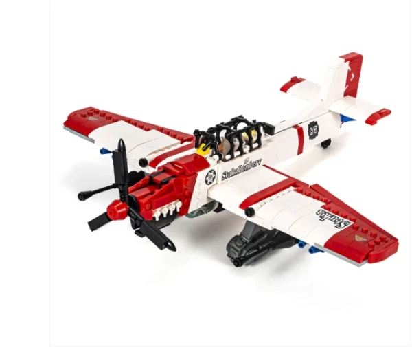 DAHONPA Stuka Fighting Military Army Airplane Building Bricks Set , 649 Pieces Air-Force Build Blocks Toy, Gift for Kid and Adult. - Image 2
