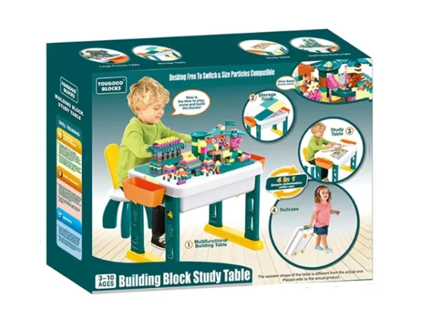 Multifunctional Building Block Study Table (4 in 1) - Image 2