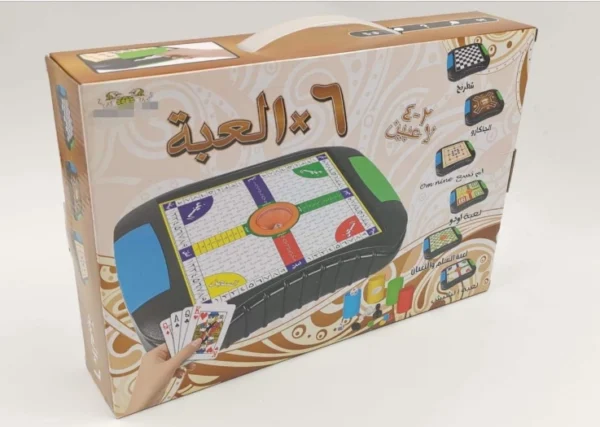 ⁦لعبة 6 في 1 – تحتوي على 6 ألعاب مختلفة في صندوق واحد، مثالية للتسلية وتنوع الألعاب لجميع الأعمار⁩ - الصورة ⁦2⁩