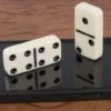 ⁦دومينو دبل ستة مع علبة خشب من Hey! Play! (طقم 28 قطعة)⁩ - الصورة ⁦5⁩