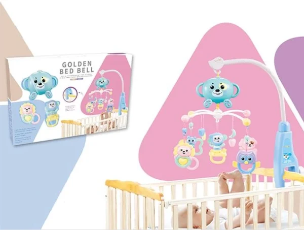 Planet of Toys Rotating Musical Rattle Cot Mobile for Cradle - Image 2