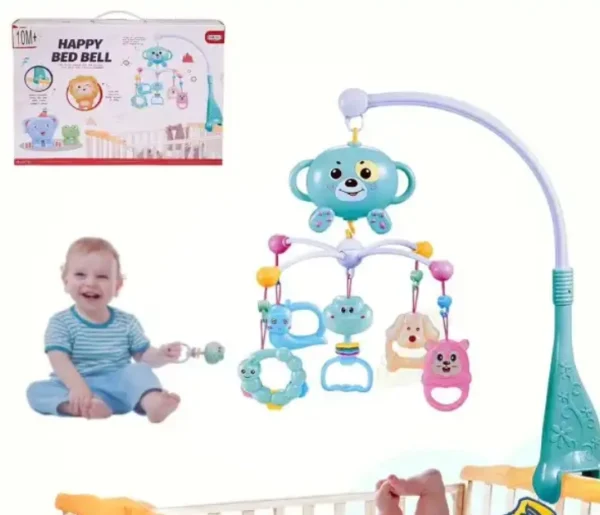 Planet of Toys Rotating Musical Rattle Cot Mobile for Cradle - Image 3