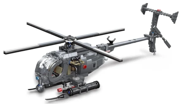 MEOA Military Building Blocks Sets 523pcs US Armed Bird Helicopter Stem Building - Image 2