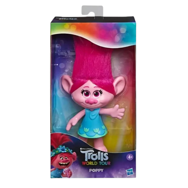 دمية Trolls World Tour – Poppy الأصلية من Hasbro