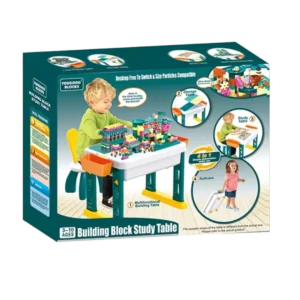 طاولة بناء متعددة الوظائف – Building Block Study Table (4 في 1)