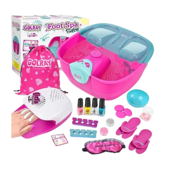 صالون سبا تجميلي متكامل للبنات – GOLRAY Foot Spa Set