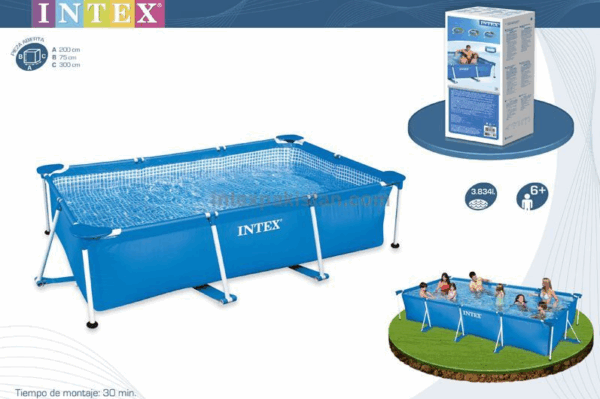 ⁦مسبح INTEX الإطاري المستطيل – Rectangular Frame Pool⁩ - الصورة ⁦3⁩