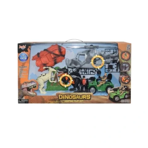 Dinosaurs Hunting Play Set – 26 Pieces for Adventure & Role-Play