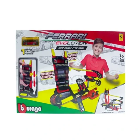 Bburago ferrari gogears playset - 3 years & above