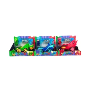 طقم سيارات صغيرة من PJ Masks، 4 قطع – ممتعة وجذابة للأطفال لمحبي الشخصيات الكرتونية