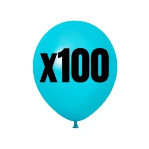باقة 100 بالونة هيليوم – ألوان حسب الطلب