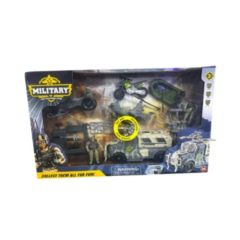 Military Toy Set – Vehicles, Equipment & Weapons for Complete Play
