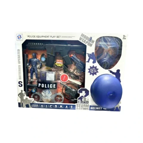 Police toys for kid Military toy set with electric sound light