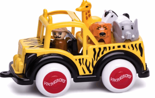 ⁦شاحنة سفاري جامبو من Viking Toys، تجي مع دليل للحيوانات وحيوانات صغيرة – لعبة تعليمية وممتعة للأطفال تحفز الخيال والتعلم⁩ - الصورة ⁦2⁩