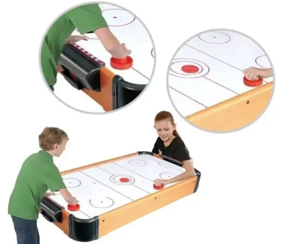 ⁦لعبة هوكي هوائي (Air Hockey) على الطاولة – ممتعة وسهلة اللعب، تنافس حماسي للصغار والكبار داخل البيت⁩ - الصورة ⁦2⁩