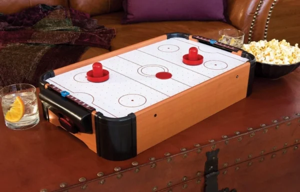 ⁦لعبة هوكي هوائي (Air Hockey) على الطاولة – ممتعة وسهلة اللعب، تنافس حماسي للصغار والكبار داخل البيت⁩ - الصورة ⁦3⁩