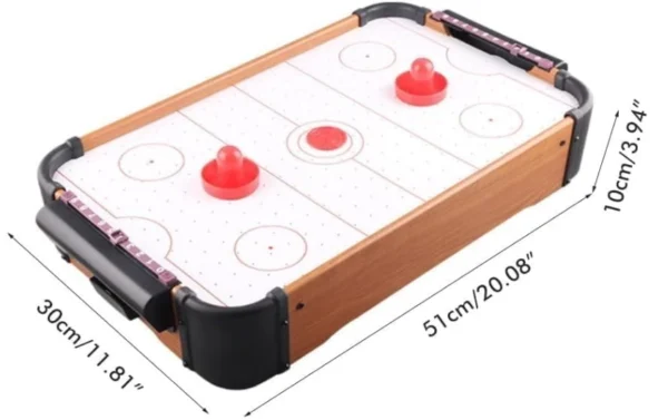 ⁦لعبة هوكي هوائي (Air Hockey) على الطاولة – ممتعة وسهلة اللعب، تنافس حماسي للصغار والكبار داخل البيت⁩ - الصورة ⁦5⁩