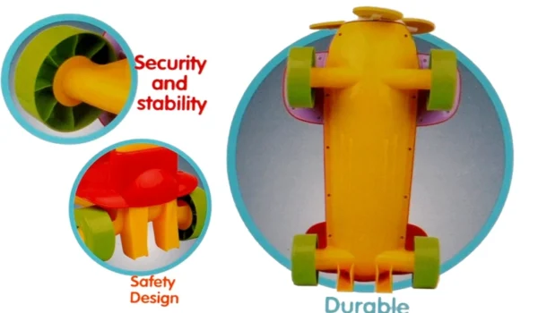 ⁦مشاية VTech 3 في 1 للأطفال – تشتغل ككرسي، ومشاية، ولعبة ركوب، تساعد الطفل يتعلم المشي بطريقة ممتعة وآمنة، ومناسبة من عمر صغير⁩ - الصورة ⁦4⁩