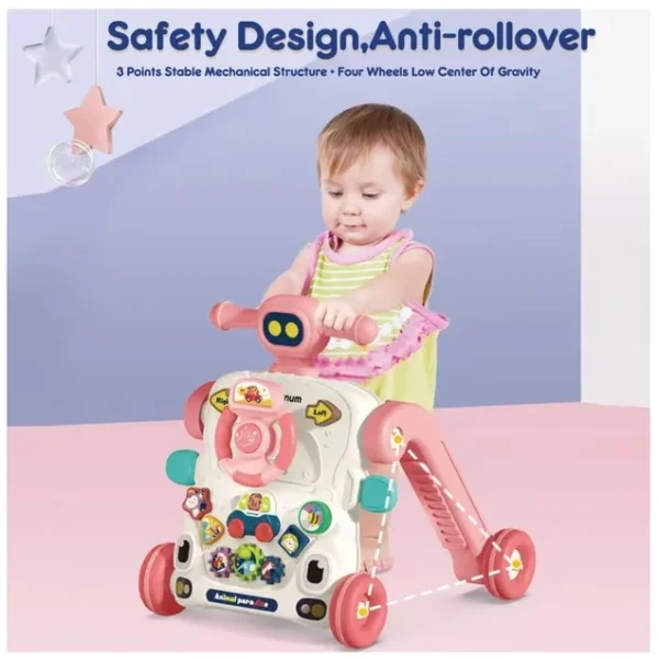 Buy Juniors 3-in-1 Multifunctional Musical Walker - Image 3