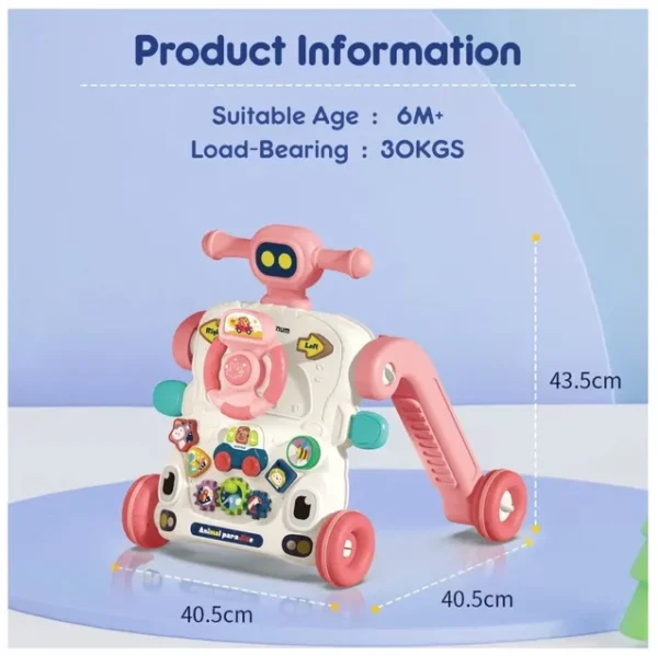 Buy Juniors 3-in-1 Multifunctional Musical Walker - Image 4