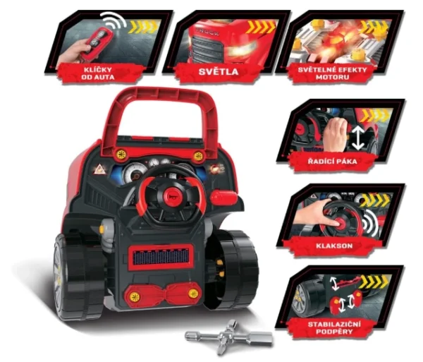 Qaba Kids Truck Engine Toy, Kids Mechanic Car Repair - Image 5
