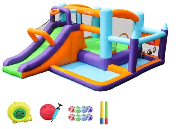 Mega Bouncy Castle with Slide & Sports Field - CocoNut Castles Backyard & Park - Image 2