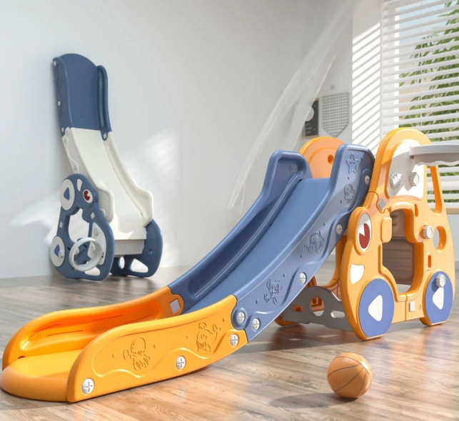 BoPeep 3-in-1 Kids Slide Indoor Playset - blackblue - Image 4