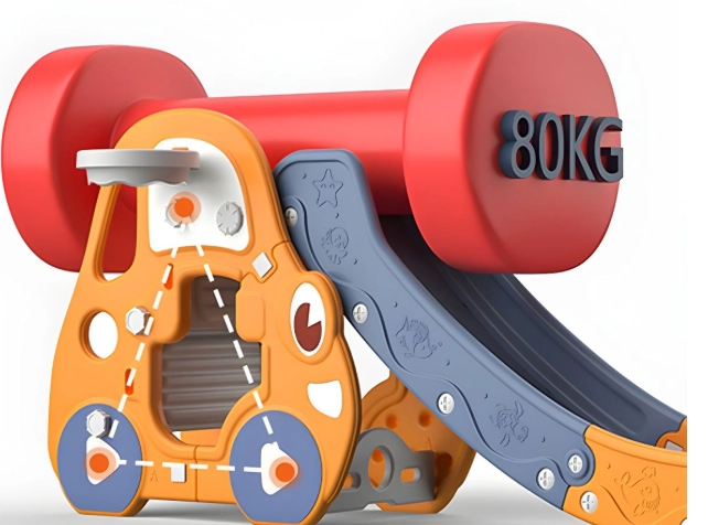 BoPeep 3-in-1 Kids Slide Indoor Playset - blackblue - Image 6