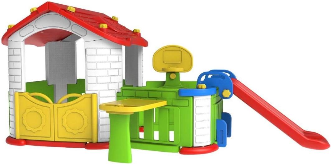 Indoor activity playhouse with playpen slide table n chair for kids - Image 2