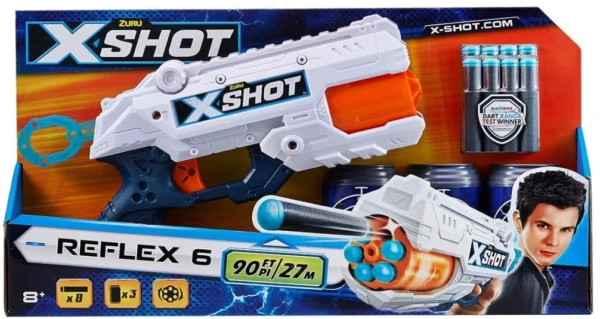 XSHOT Reflex 6 Blaster – Safe and Fun Toy Gun with 16 Soft Darts 🎯🔫 - Image 2