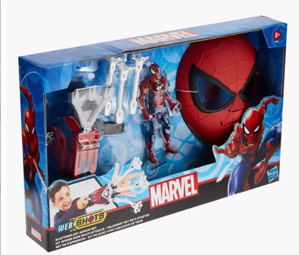Marvel Spider-Man Set – Mask, Figure & Web Shooter Device 🕷️🕸️ - Image 2
