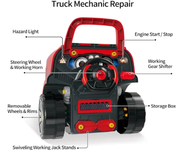 ⁦لعبة Motor Master – ورشة محرك وشاحنة بتحكم عن بعد 🚛🔧⁩ - الصورة ⁦5⁩