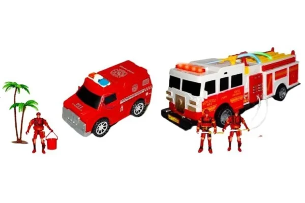 ⁦طقم إطفاء وإنقاذ – هليكوبتر، سيارة إطفاء، ومعدات كاملة 🚒🚁⁩ - الصورة ⁦5⁩