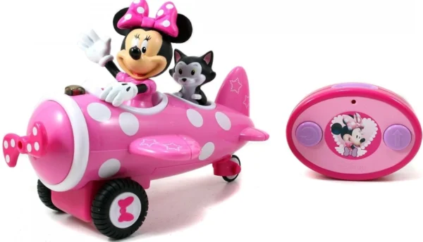 ⁦لعبة طيارة ريموت كنترول بشخصية ميني ماوس من Jada Toys – ممتعة وآمنة للأطفال، مثالية لعشاق ديزني واللعب التخيلي⁩ - الصورة ⁦2⁩