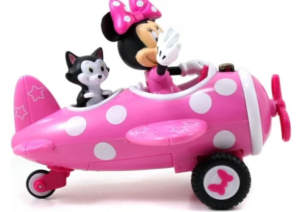 ⁦لعبة طيارة ريموت كنترول بشخصية ميني ماوس من Jada Toys – ممتعة وآمنة للأطفال، مثالية لعشاق ديزني واللعب التخيلي⁩ - الصورة ⁦5⁩