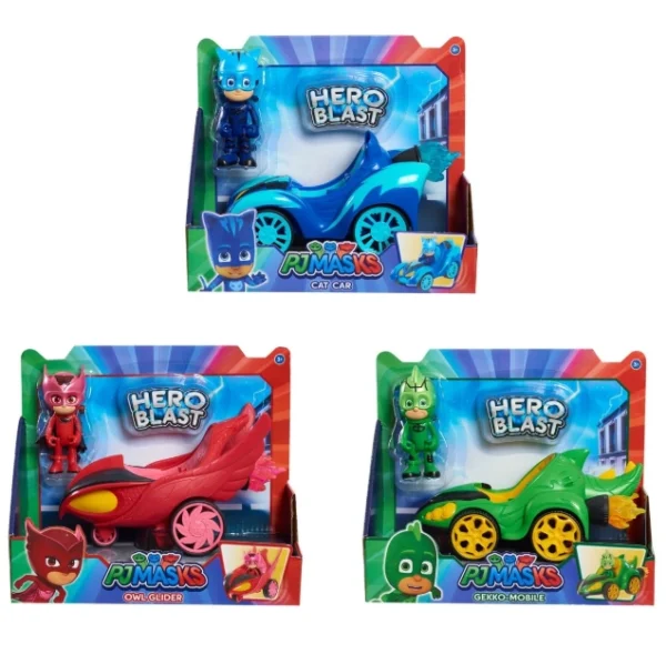 ⁦طقم سيارات صغيرة من PJ Masks، 4 قطع – ممتعة وجذابة للأطفال لمحبي الشخصيات الكرتونية⁩ - الصورة ⁦5⁩