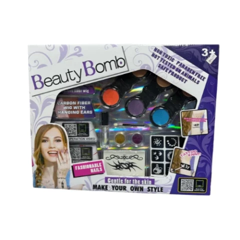 طقم التجميل للأطفال “Beauty Bomb” – أطلقي الإبداع واعملي ستايلك بنفسك!