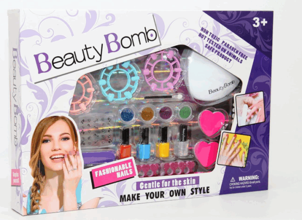 ⁦طقم التجميل الكبير للأطفال – Beauty Bomb الكامل!⁩ - الصورة ⁦2⁩