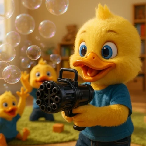 Bubble gun_مسدس الفقاعات